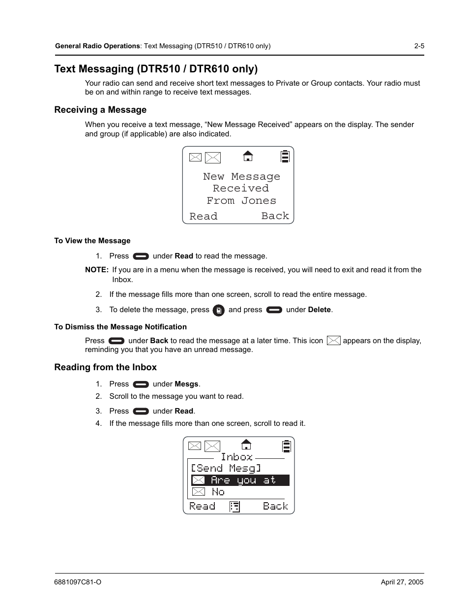 Motorola DTR510 User Manual | Page 25 / 68