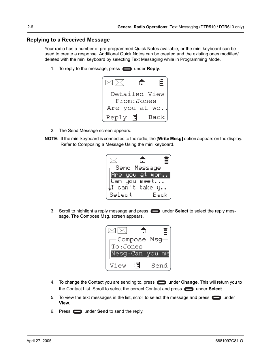 Motorola DTR510 User Manual | Page 26 / 68