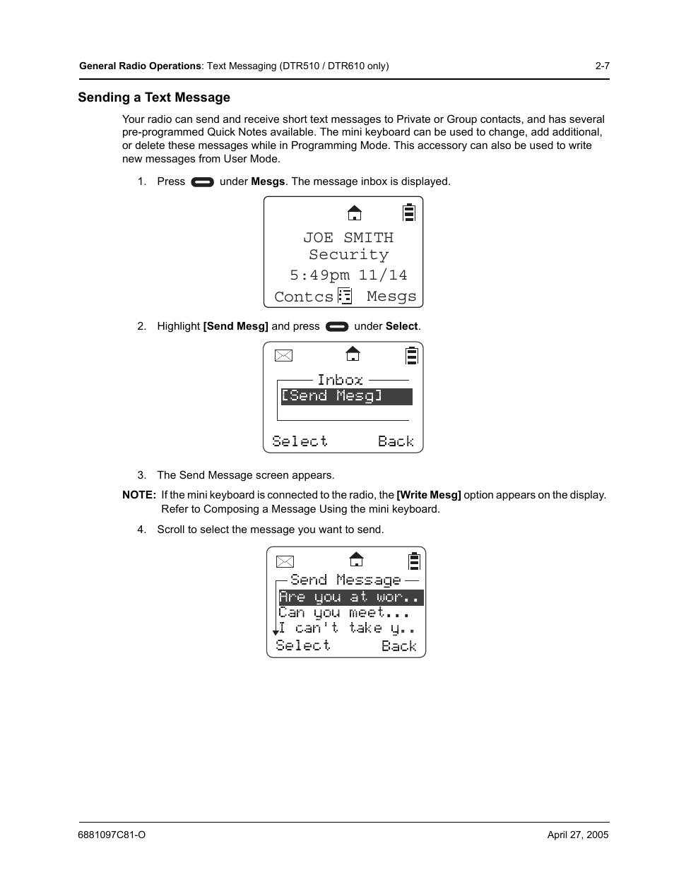 Motorola DTR510 User Manual | Page 27 / 68