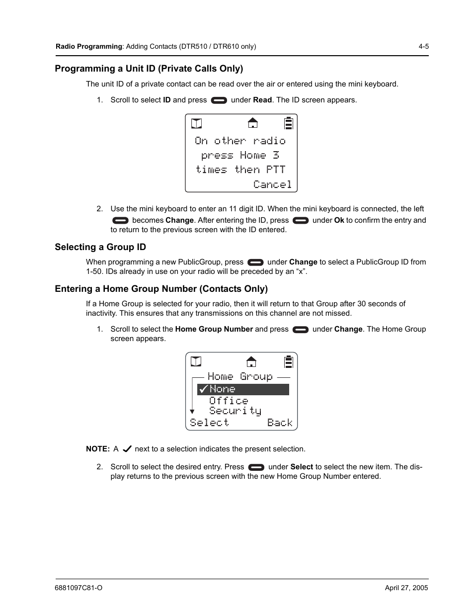 Motorola DTR510 User Manual | Page 47 / 68