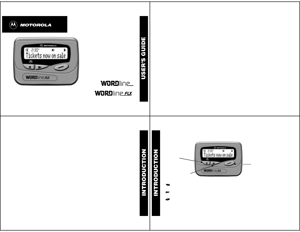 Motorola WORDline FLX User Manual | 9 pages