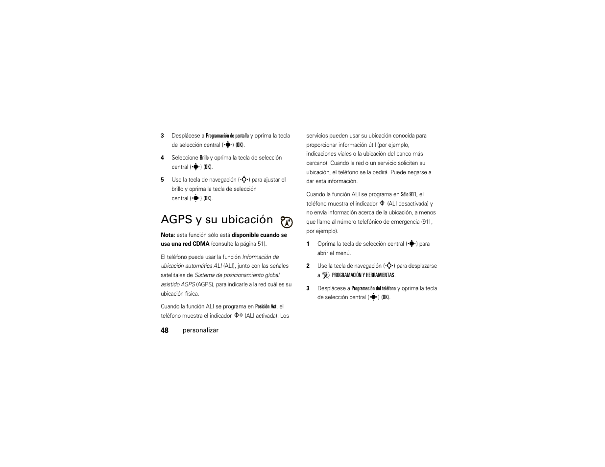 Agps y su ubicación | Motorola Z6C User Manual | Page 190 / 296