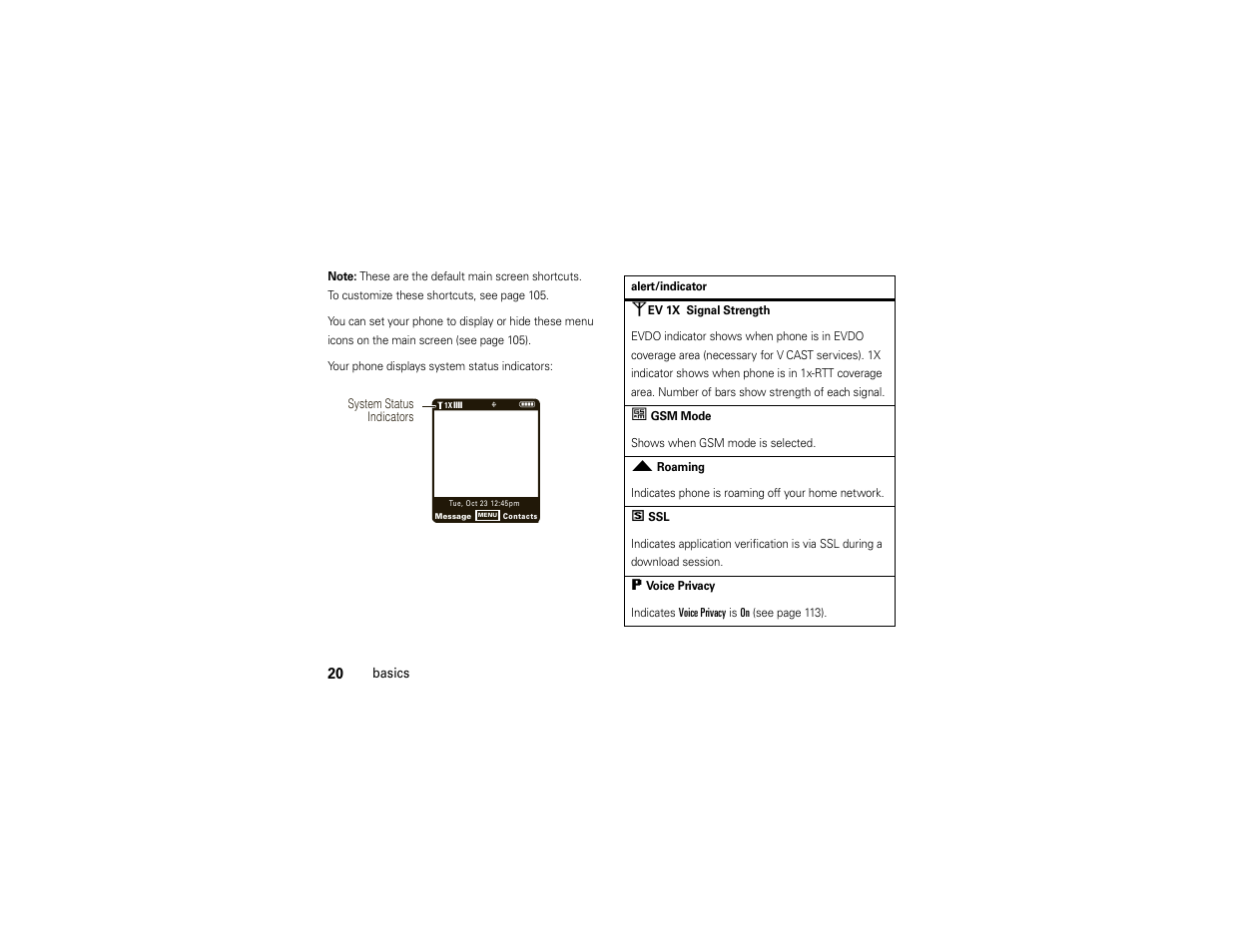 Motorola Z6C User Manual | Page 22 / 296