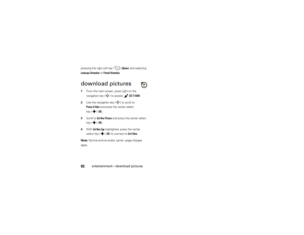 Download pictures | Motorola Z6C User Manual | Page 94 / 296