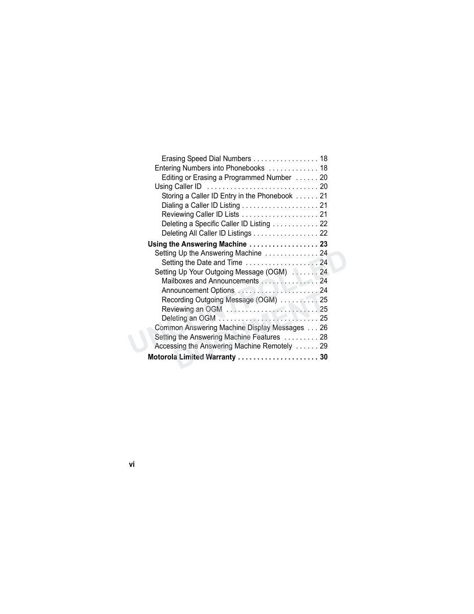 Uncontrolled document | Motorola MA3160 User Manual | Page 8 / 50