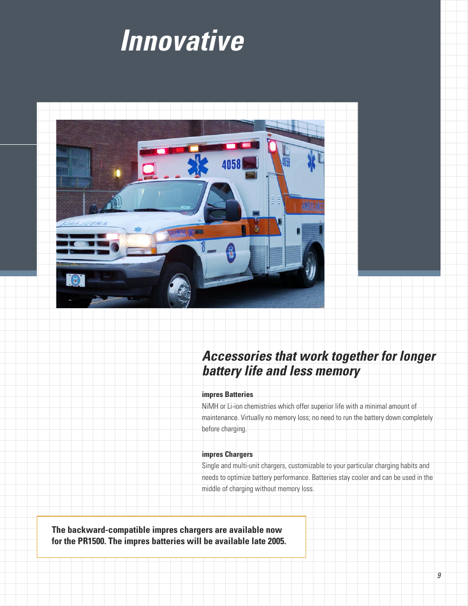 Innovative | Motorola Professional Series Two-Way Radios PR1500 User Manual | Page 9 / 12