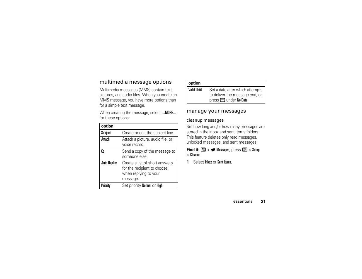 Motorola Boost i296 User Manual | Page 25 / 84