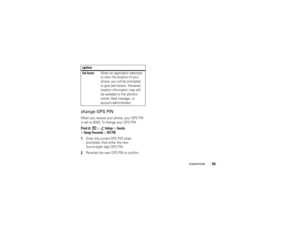 Motorola Boost i296 User Manual | Page 59 / 84