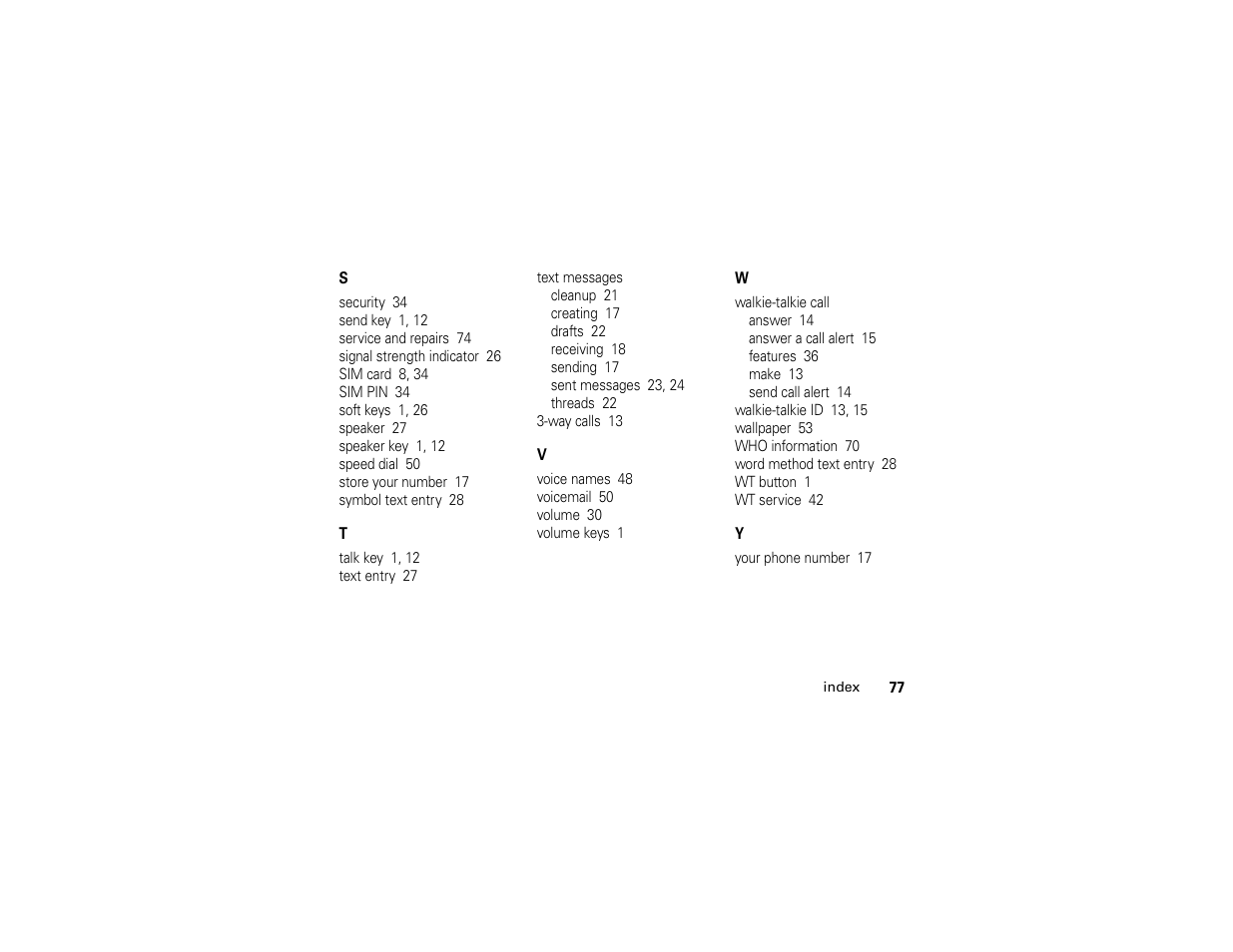 Motorola Boost i296 User Manual | Page 81 / 84