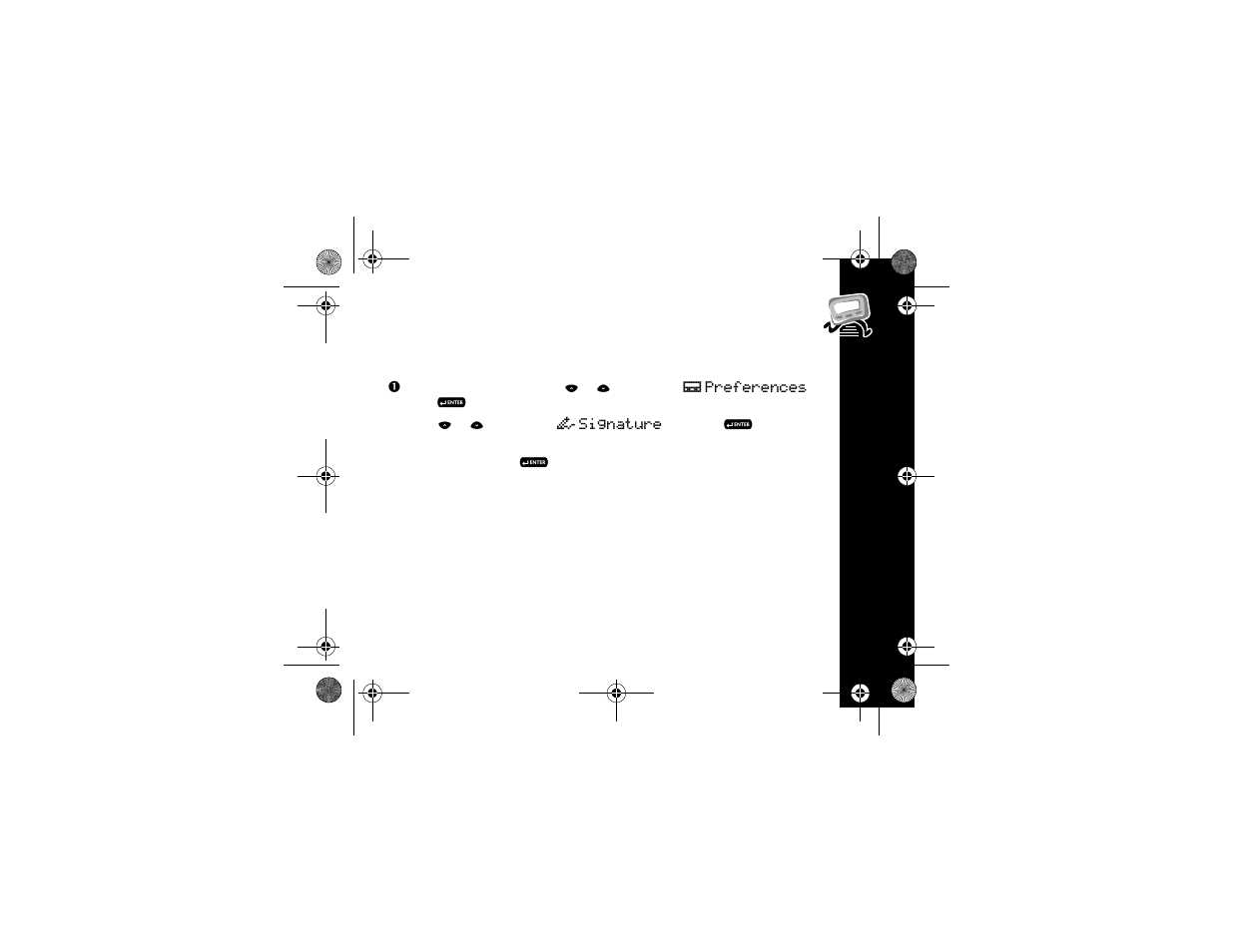 Creating a signature, Getti ng st ar ted | Motorola T900 User Manual | Page 17 / 62