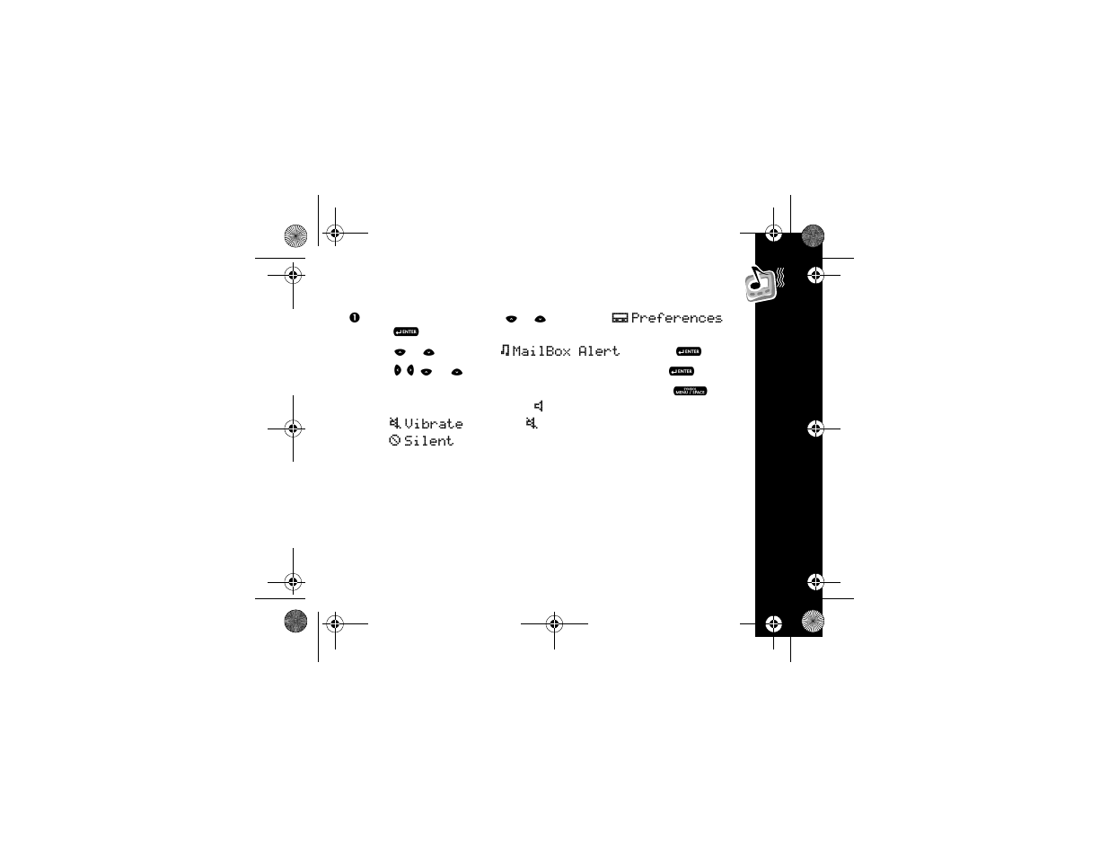 Setting the mailbox alert mode, Ale r ts | Motorola T900 User Manual | Page 19 / 62