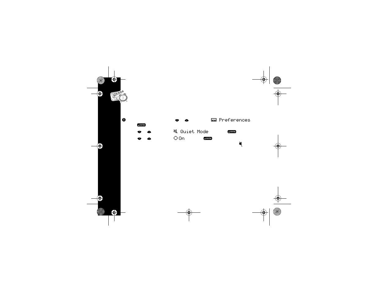 Setting the quiet mode, Quiet m ode | Motorola T900 User Manual | Page 24 / 62