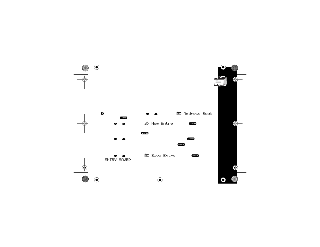 Creating an address book record, Ad d r ess es | Motorola T900 User Manual | Page 25 / 62