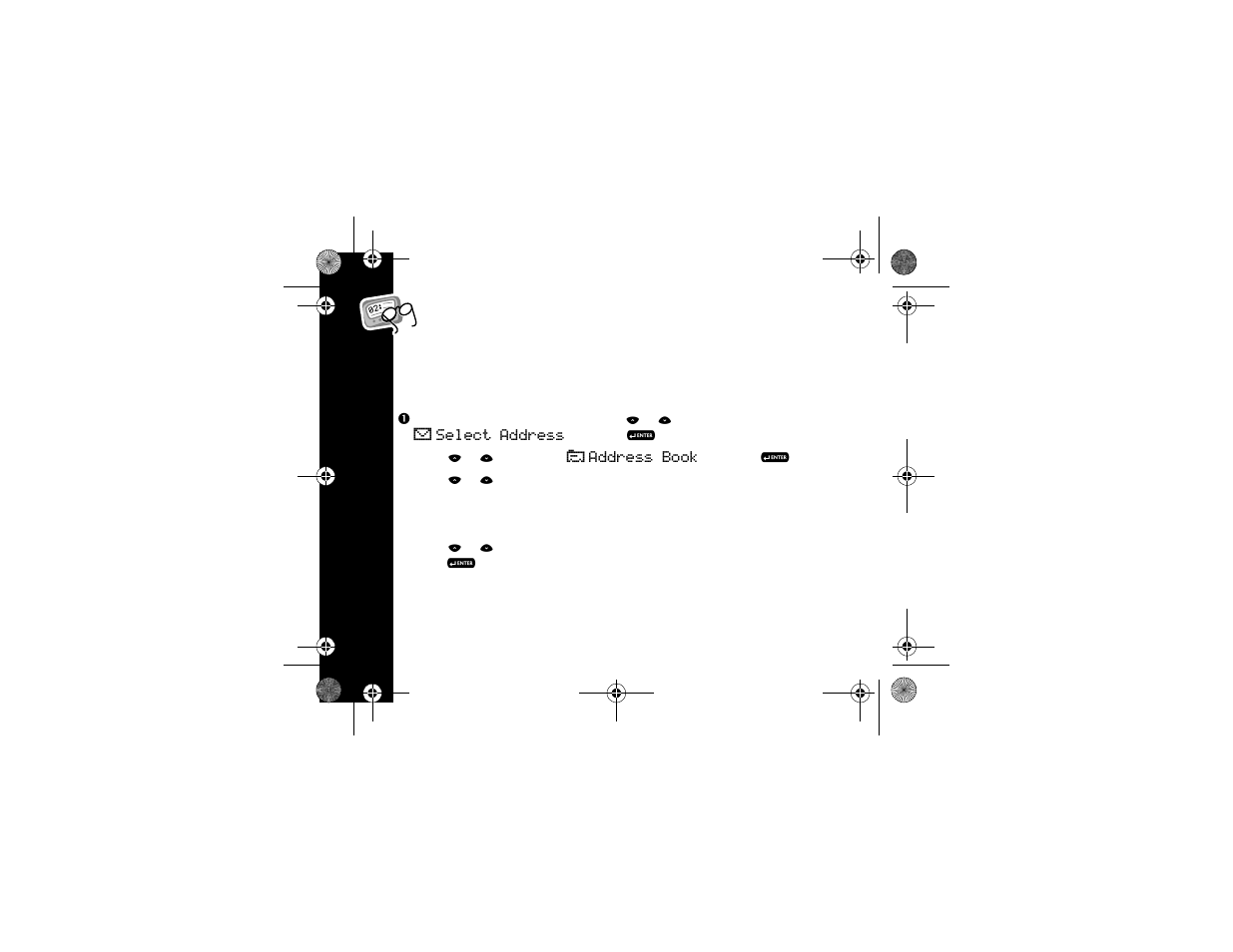 Selecting an address | Motorola T900 User Manual | Page 28 / 62