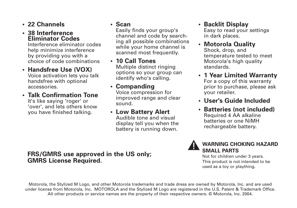 Motorola T7100 User Manual | Page 39 / 39