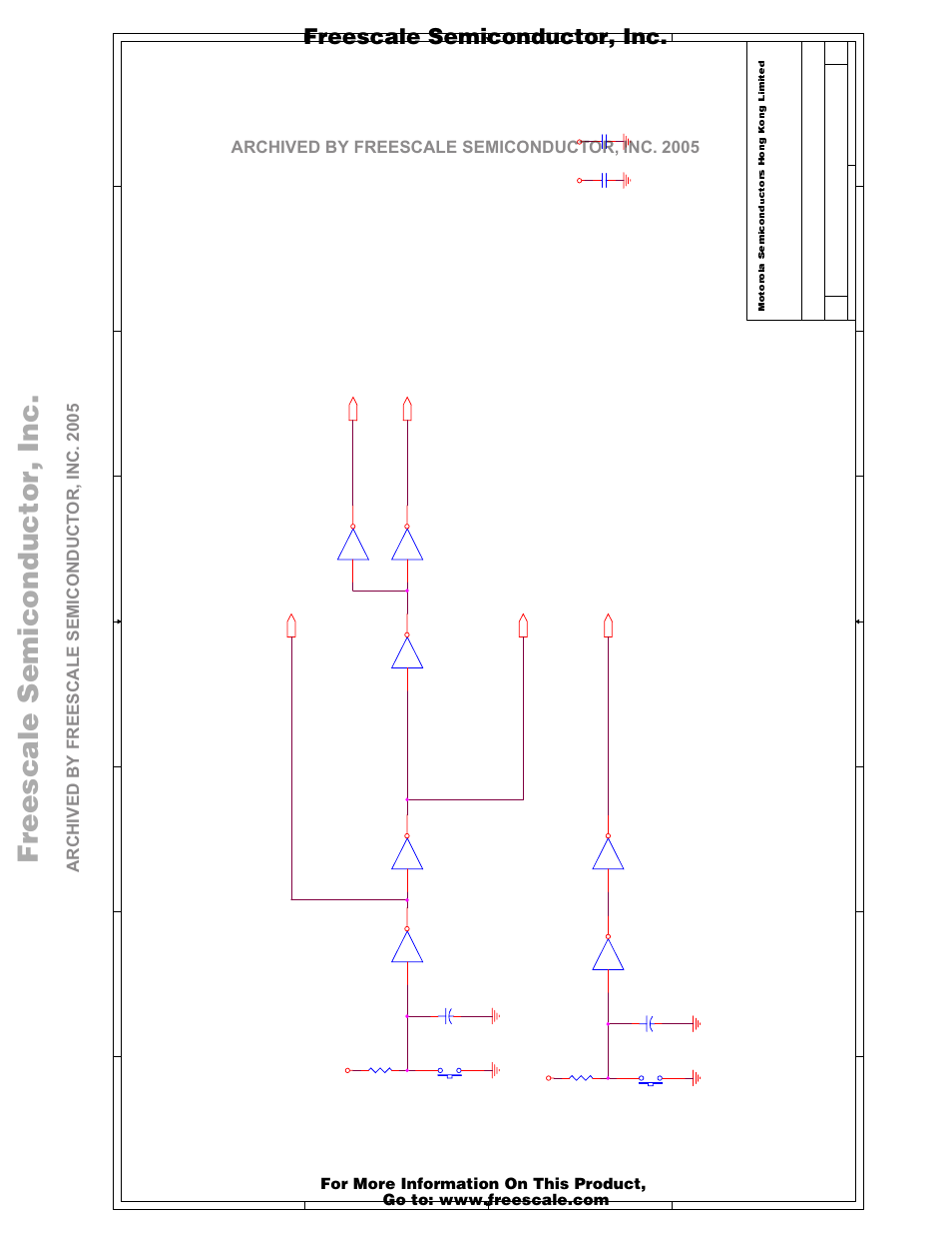 Freescale semiconductor, i, Freescale semiconductor, inc, Reset circuit | Motorola M68EZ328ADS User Manual | Page 62 / 65