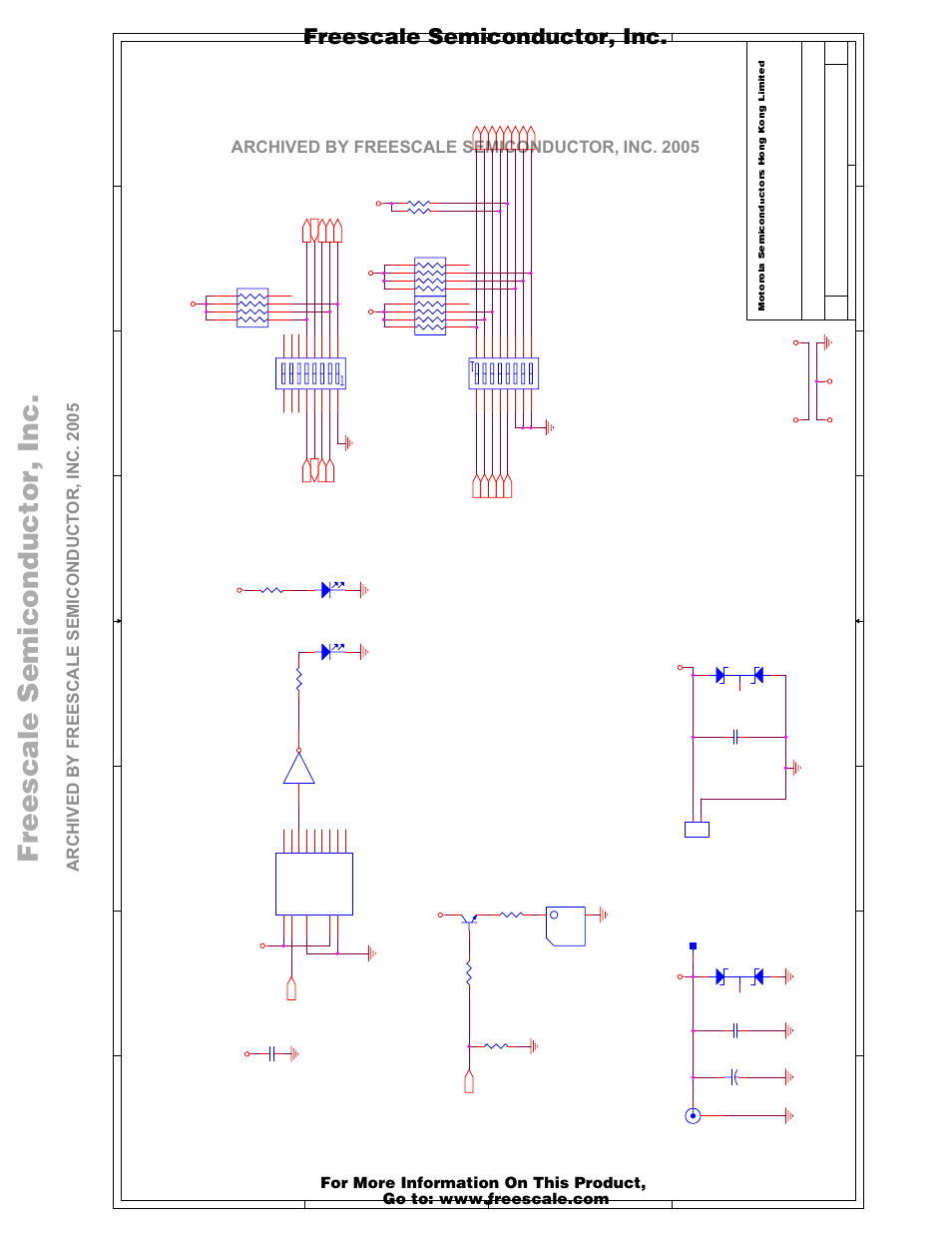 Freescale semiconductor, i, Freescale semiconductor, inc, Single tone generator misc | Motorola M68EZ328ADS User Manual | Page 63 / 65