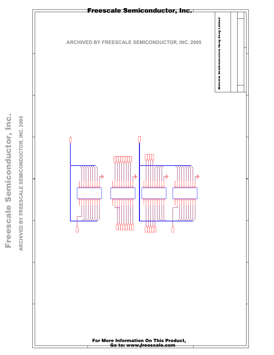 Freescale semiconductor, i, Logic analyzer co nnectors, Freescale semiconductor, inc | Motorola M68EZ328ADS User Manual | Page 64 / 65