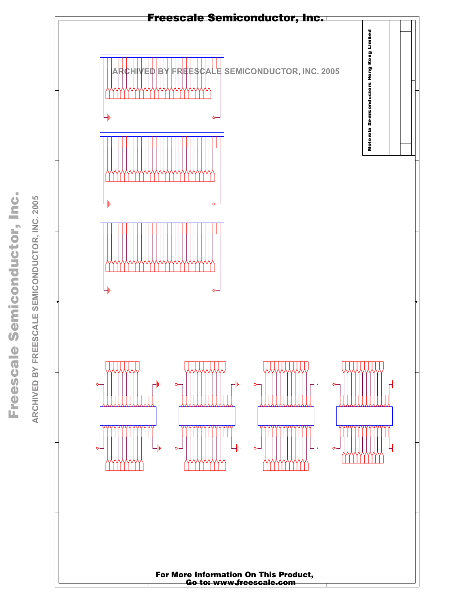 Freescale semiconductor, i, Freescale semiconductor, inc, Test pin & vme connector | Motorola M68EZ328ADS User Manual | Page 65 / 65