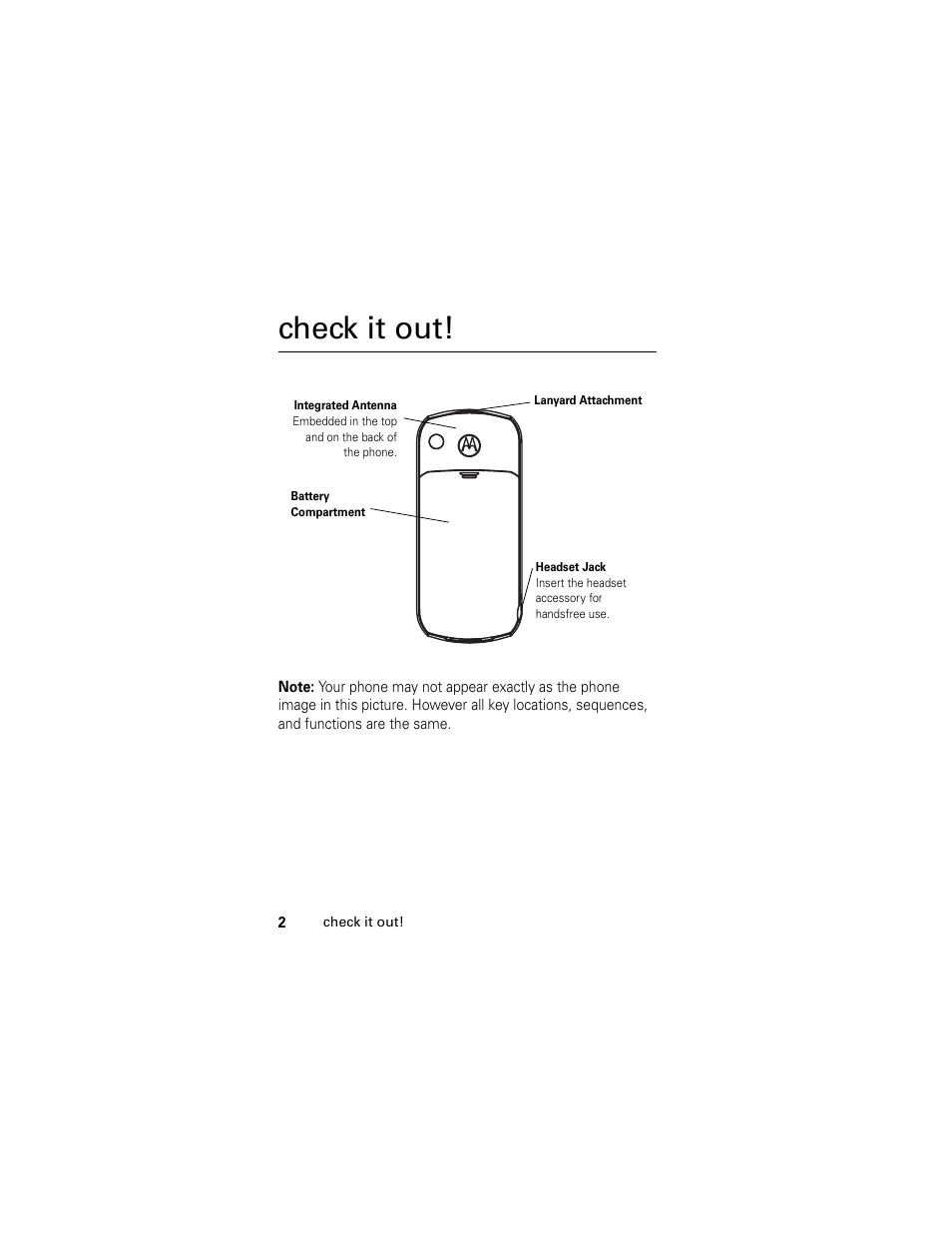 Check it out | Motorola C118 User Manual | Page 4 / 60