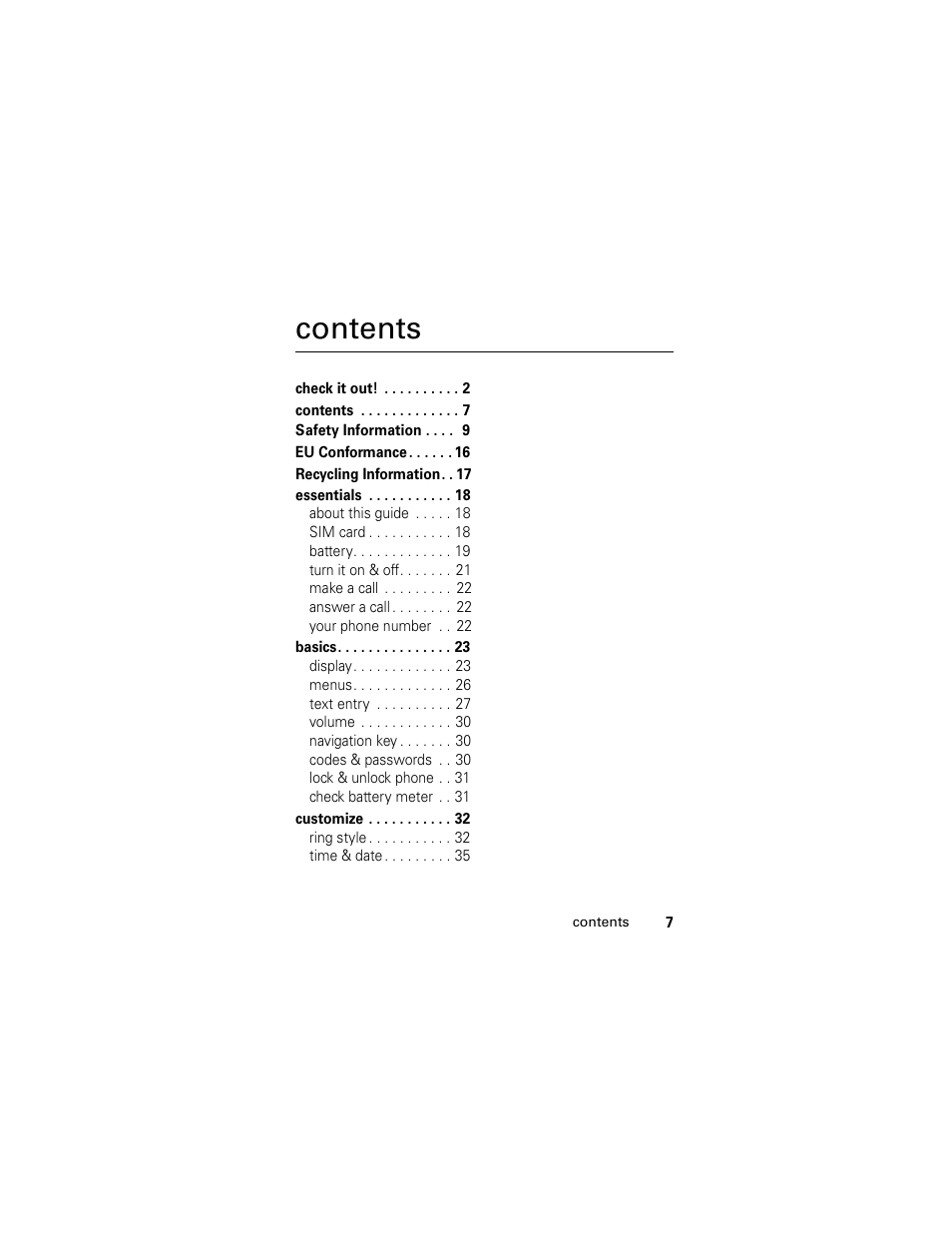 Motorola C118 User Manual | Page 9 / 60