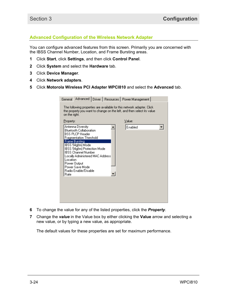 Motorola WPCI810GP User Manual | Page 40 / 58