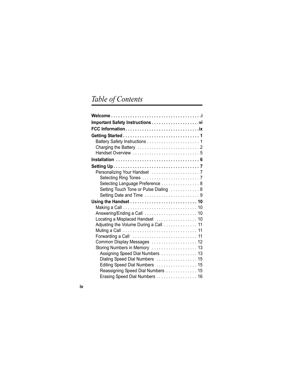 Motorola MA3153 User Manual | Page 6 / 78