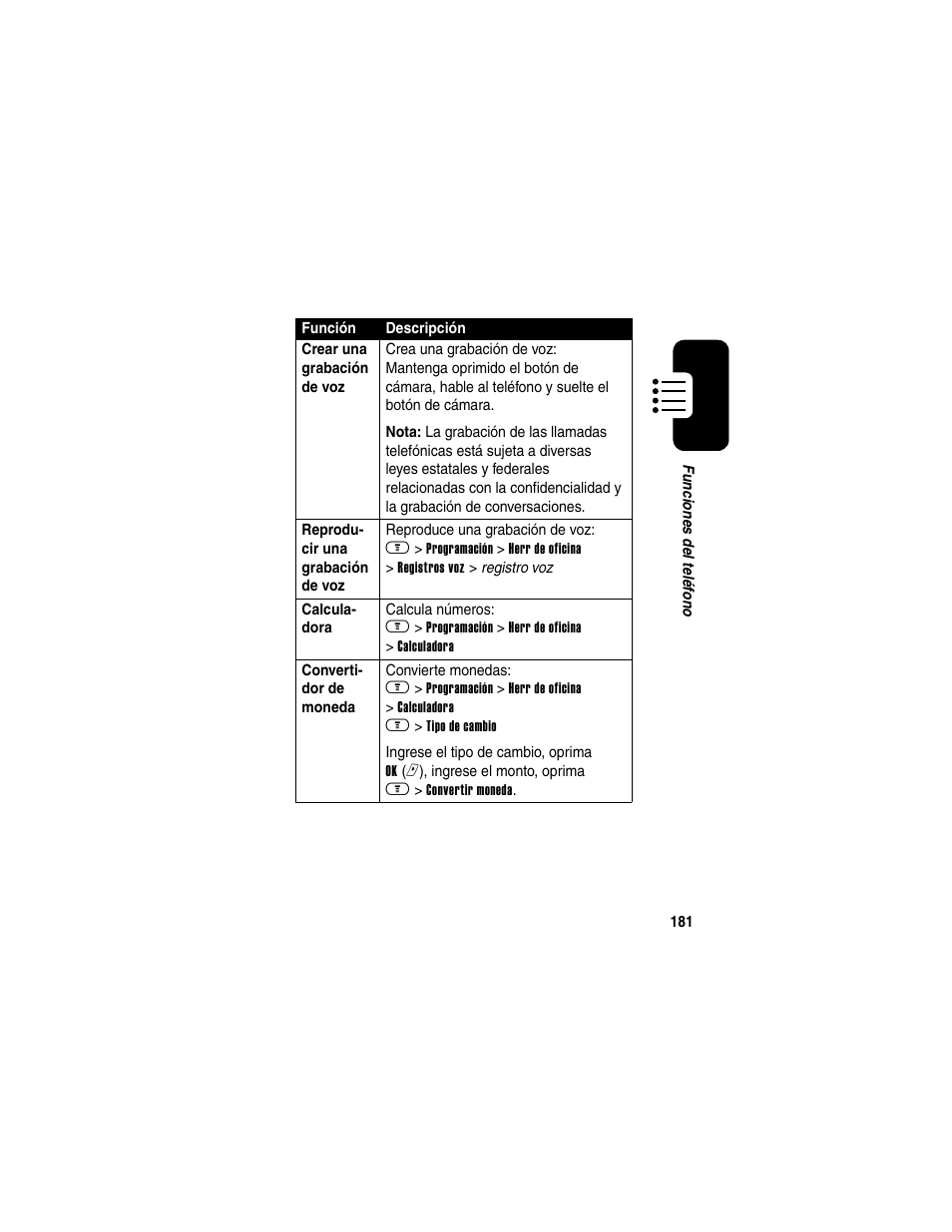 Motorola A630 User Manual | Page 183 / 256