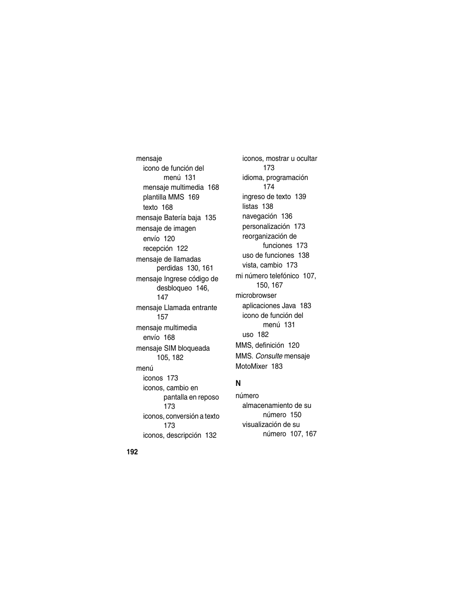 Motorola A630 User Manual | Page 194 / 256