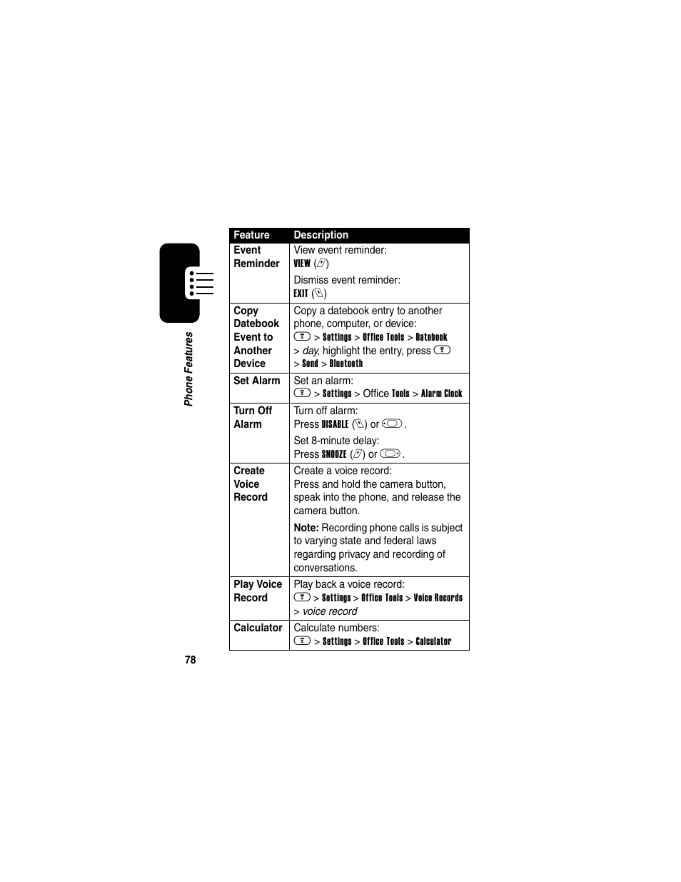 Motorola A630 User Manual | Page 80 / 256