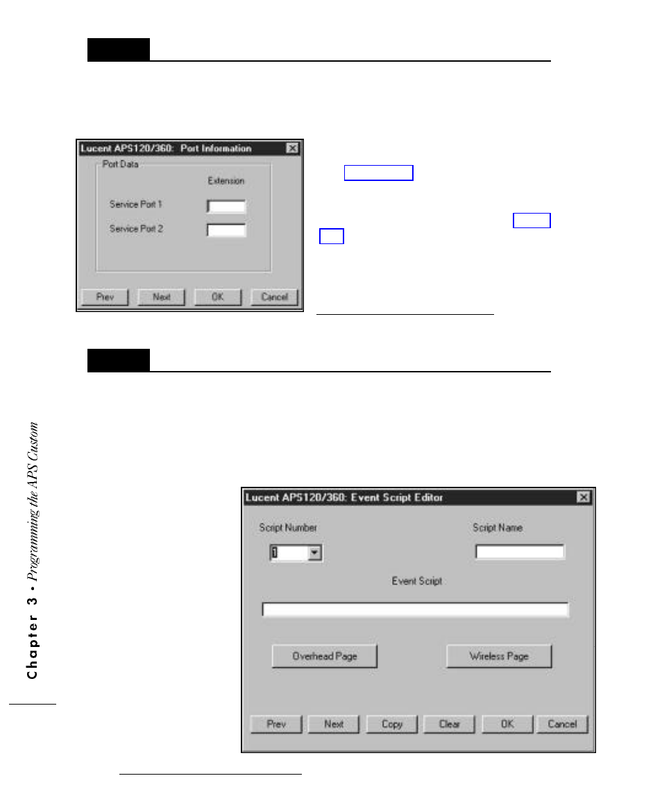 4 assigning port extensions, 5 configuring contact closure event scripts, Assigning port extensions | Configuring contact closure event scripts | Motorola APS120 User Manual | Page 26 / 75
