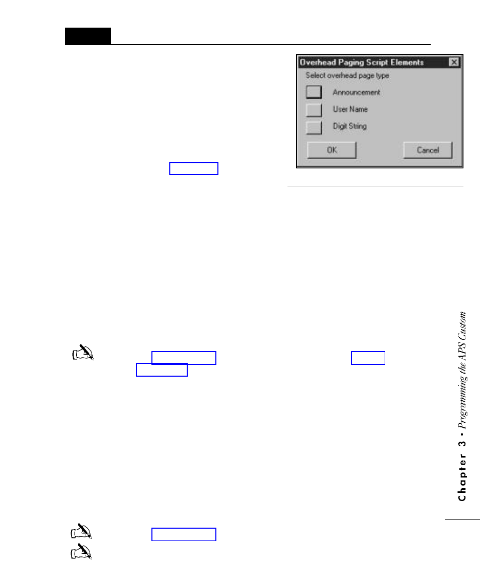 Announcement, User name | Motorola APS120 User Manual | Page 27 / 75