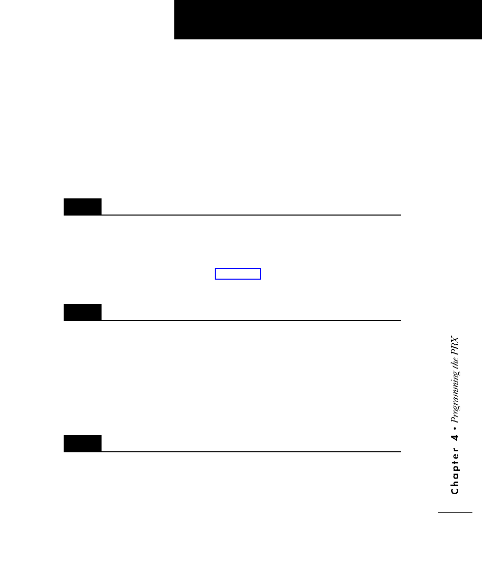 Programming the pbx, 1 configuring service port extensions for backup, Configuring service port extensions for backup | Configuring service port extensions for wide area, Paging or overhead paging, P r o gr a m m in g t h e pb x | Motorola APS120 User Manual | Page 42 / 75