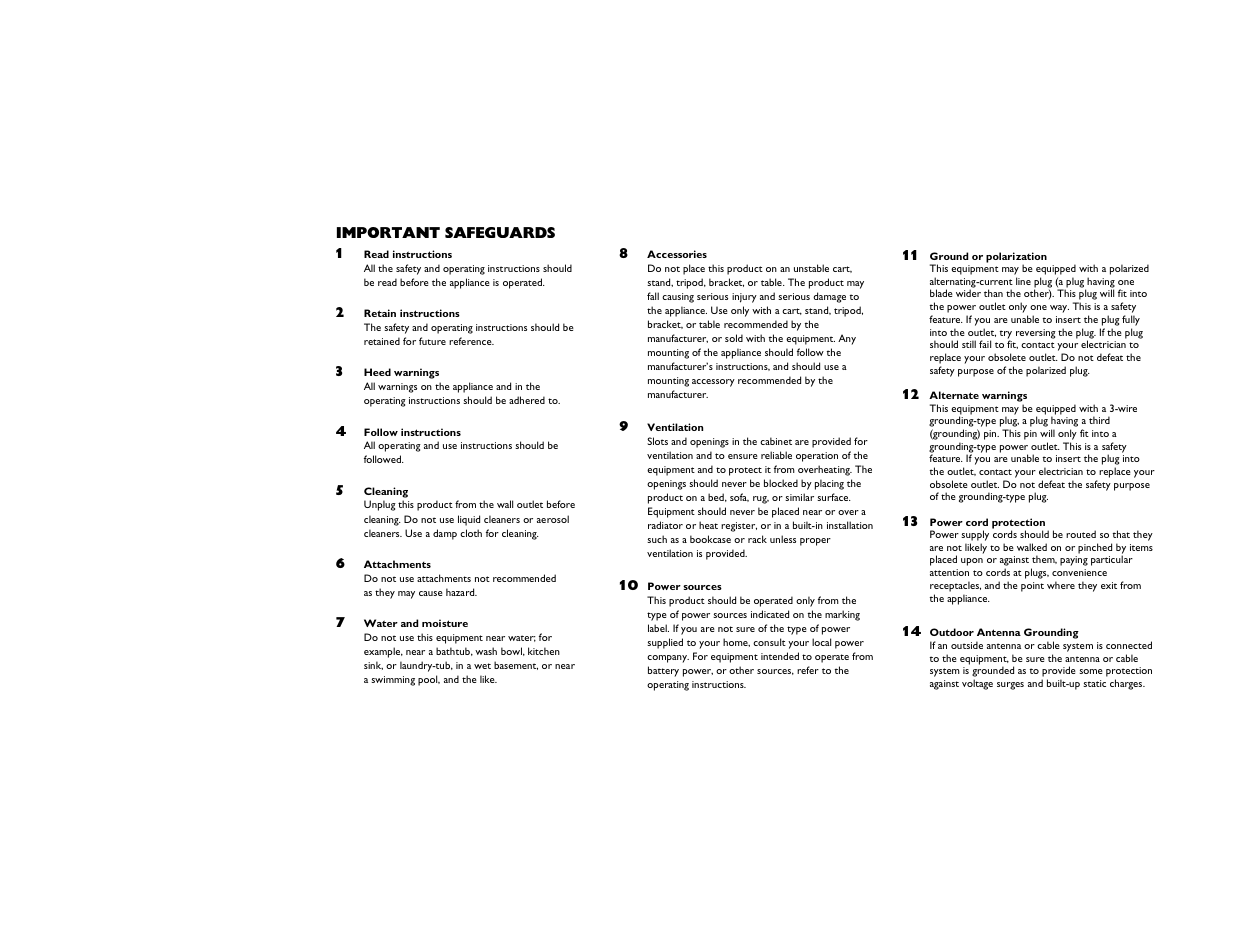 Important safeguards | Motorola DCT2000 User Manual | Page 3 / 33