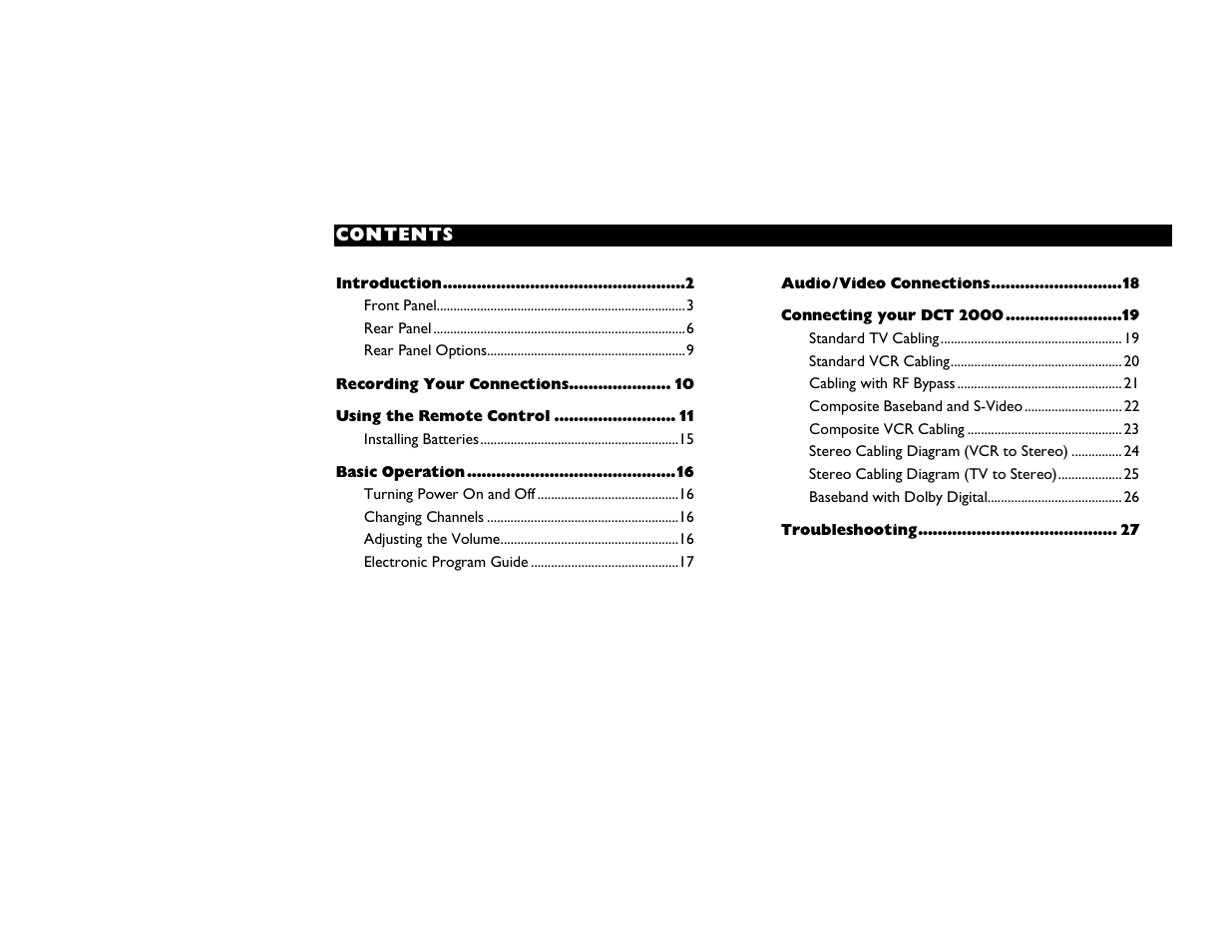 Motorola DCT2000 User Manual | Page 5 / 33