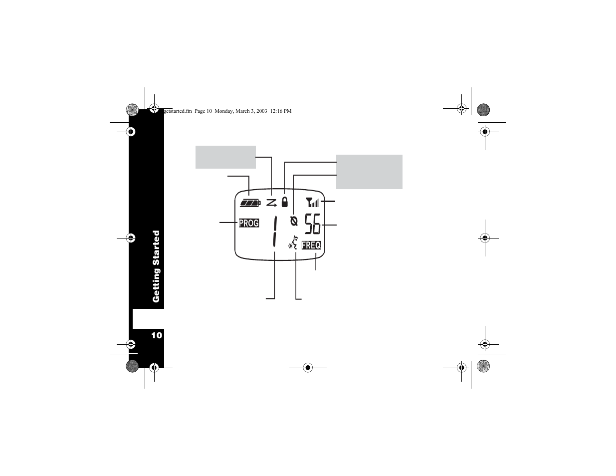 Understanding the display | Motorola CP100 User Manual | Page 16 / 62