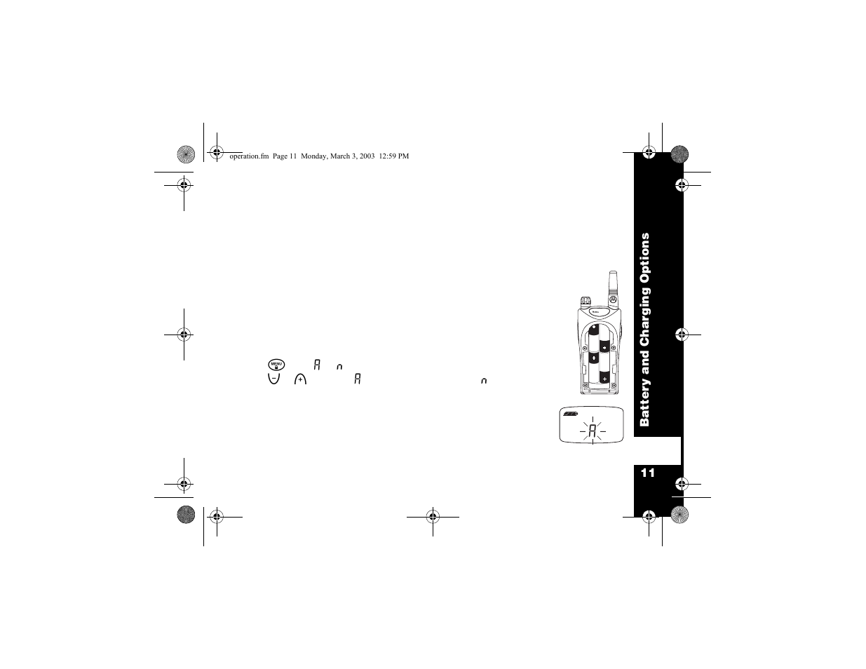 Battery and charging options, Nimh battery, Alkaline batteries | Motorola CP100 User Manual | Page 17 / 62