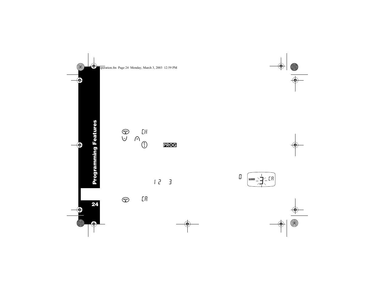 Programming call tones | Motorola CP100 User Manual | Page 30 / 62