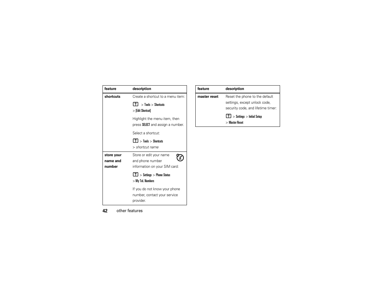 Motorola C168i User Manual | Page 44 / 80