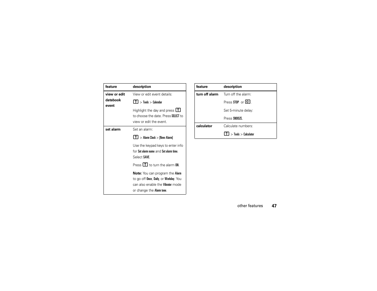 Motorola C168i User Manual | Page 49 / 80