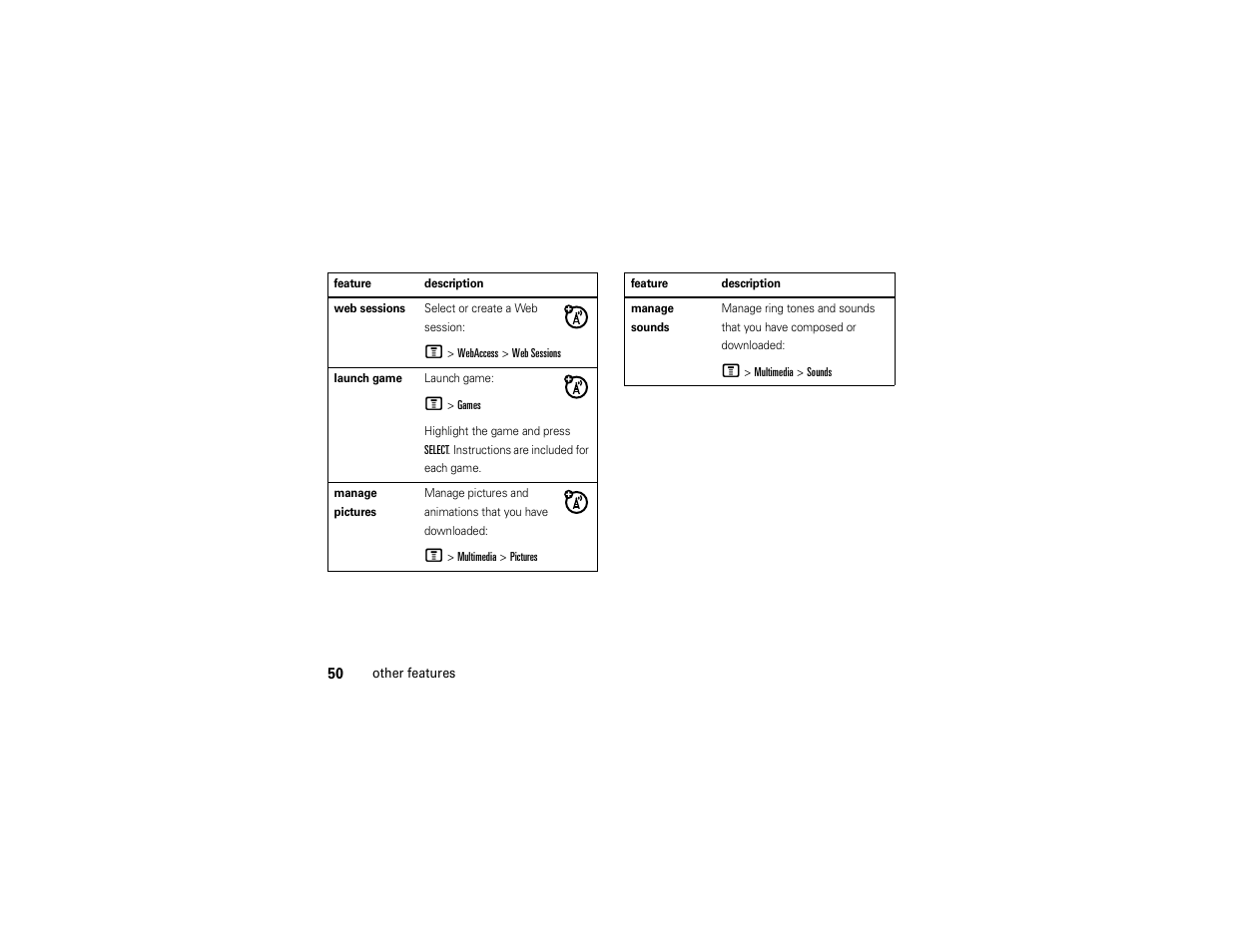 Motorola C168i User Manual | Page 52 / 80