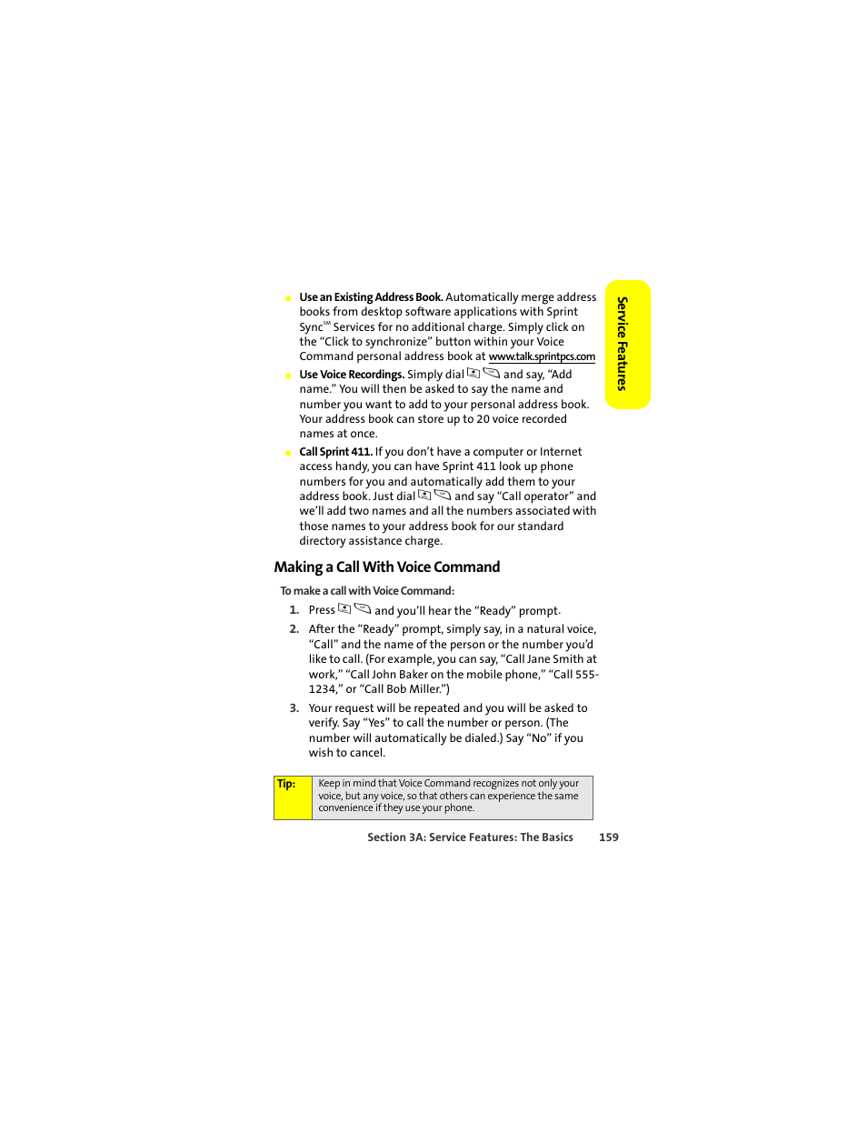 Making a call with voice command | Motorola ic402 User Manual | Page 173 / 224