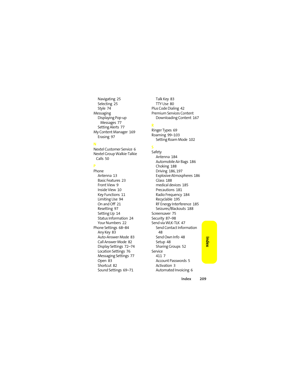 Motorola ic402 User Manual | Page 223 / 224