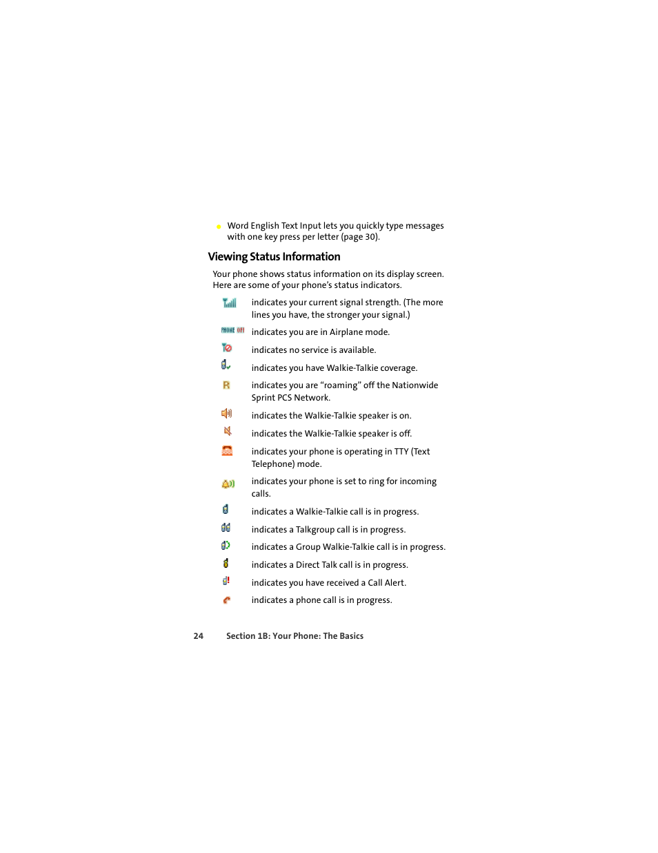 Viewing status information | Motorola ic402 User Manual | Page 38 / 224