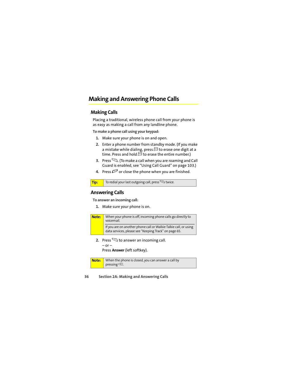 Making and answering phone calls, Making calls, Answering calls | Motorola ic402 User Manual | Page 50 / 224