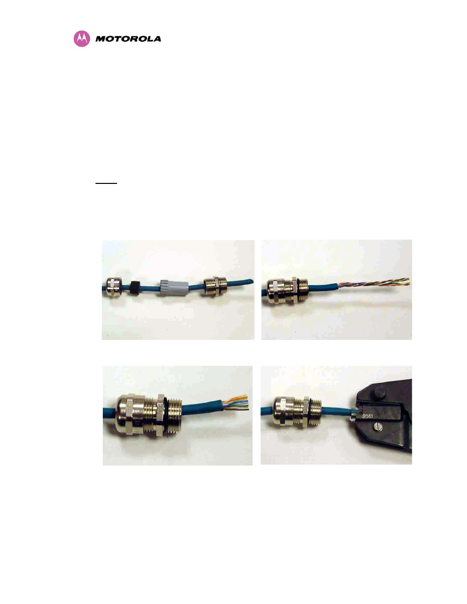 7 connecting up, 1 preparing the pidu plus to odu cable, Connecting up | Preparing the pidu plus to odu cable | Motorola MotoWI4 PTP 600 Series User Manual | Page 56 / 246