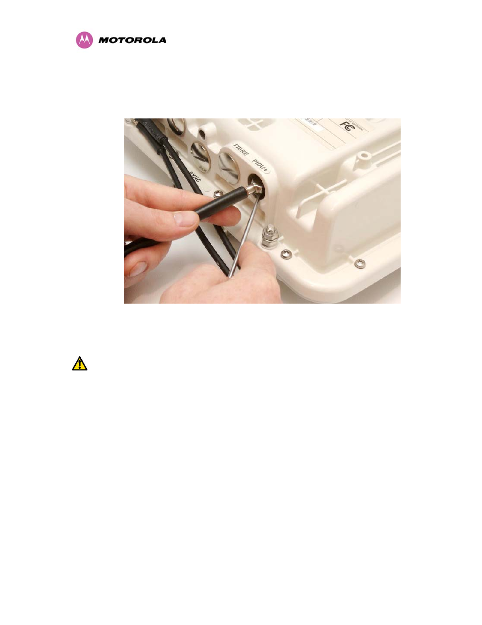 4 routing the cable, 5 fitting a surge arrestor, Routing the cable | Fitting a surge arrestor, Figure 22 - disconnecting the odu | Motorola MotoWI4 PTP 600 Series User Manual | Page 60 / 246