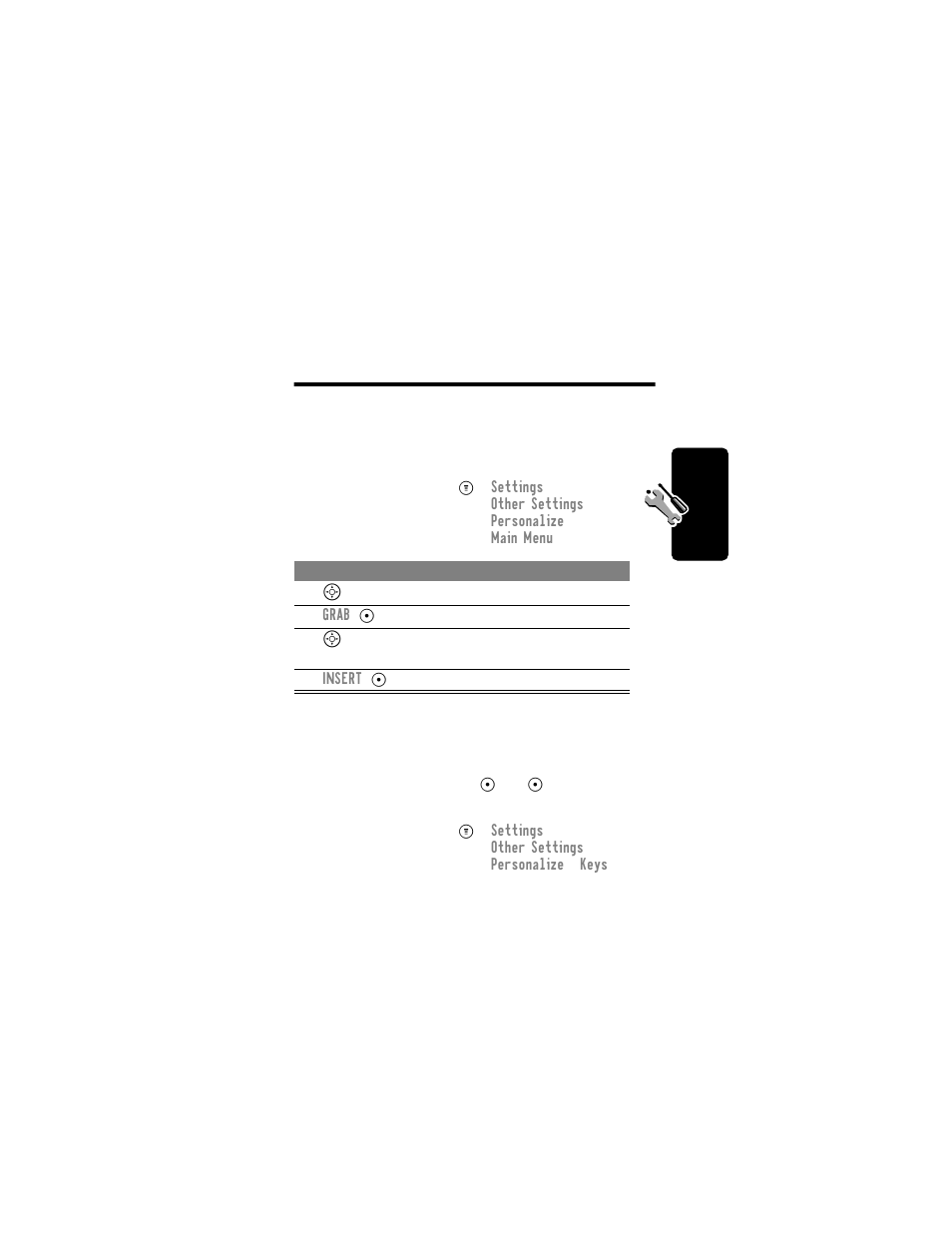 Adjusting your settings, Reordering menu items, Customizing a soft key function | Motorola C331 User Manual | Page 121 / 182