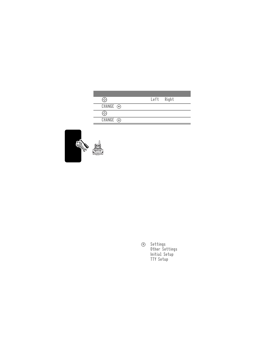 Tty operation, Set tty mode | Motorola C331 User Manual | Page 122 / 182
