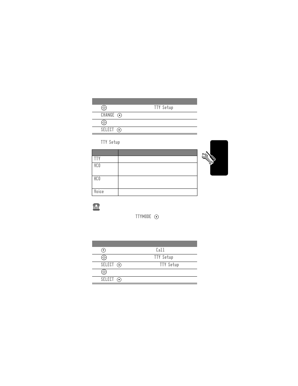 Switch to tty mode during a voice call | Motorola C331 User Manual | Page 123 / 182